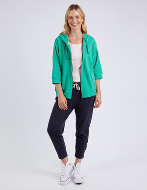Elm Beachy Zip Hoodie - Green Briar