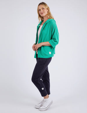 Elm Beachy Zip Hoodie - Green Briar