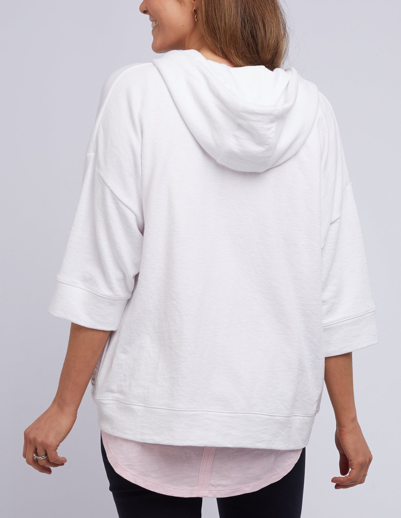 Elm Beachy Zip Hoodie - White
