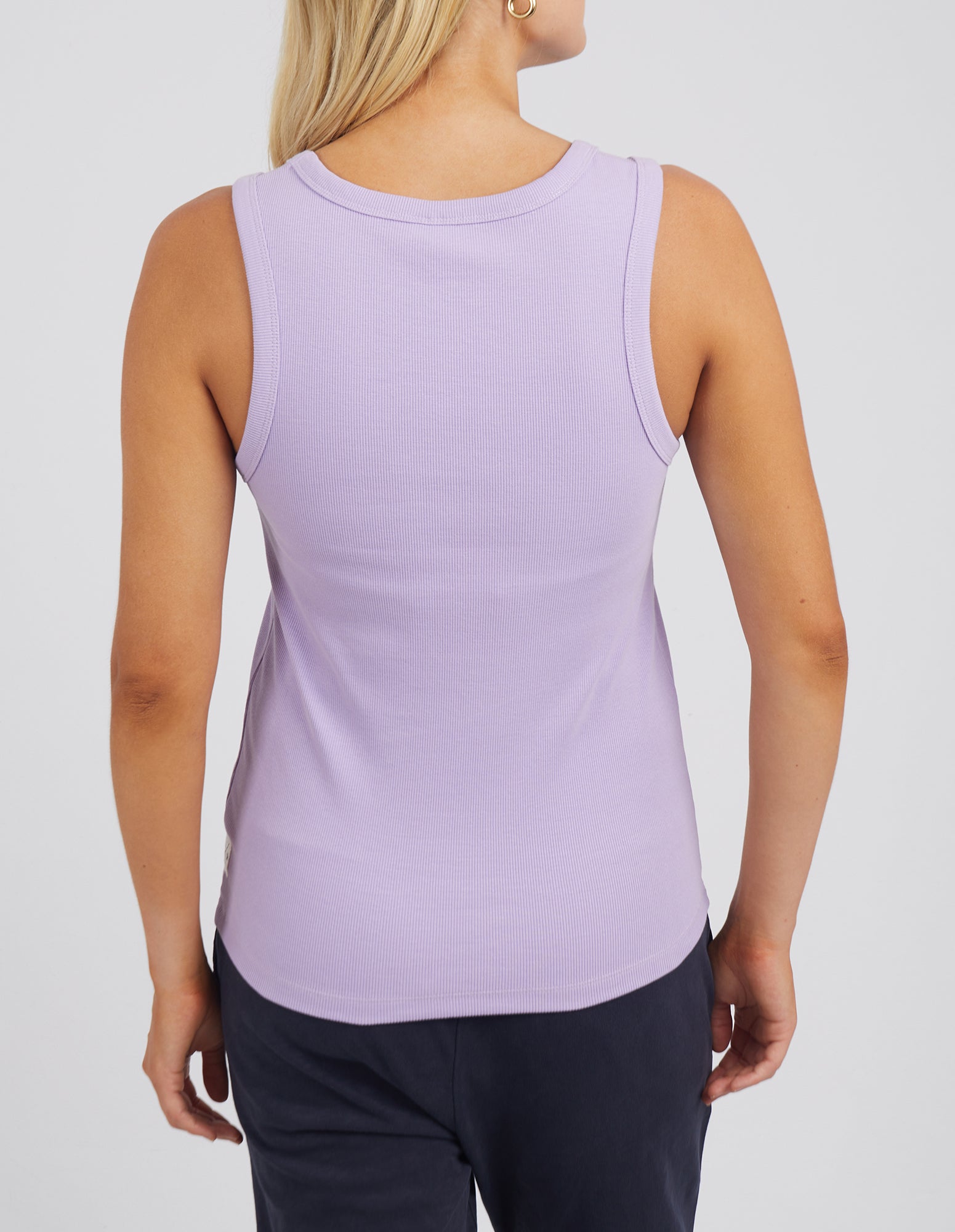 Elm Fundamentals Rib Crew Tank - Periwinkle