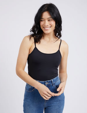 Elm Essential Singlet - Black