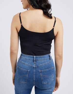 Elm Essential Singlet - Black