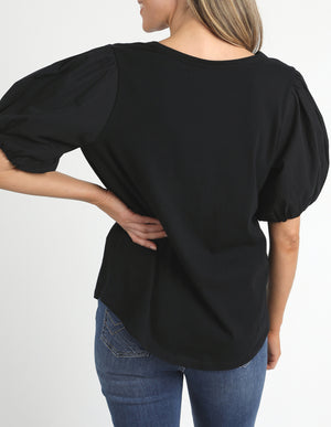 Elm Joy SS Tee - Black