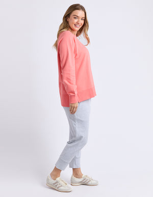 Elm Melbourne Crew - Cosy Coral