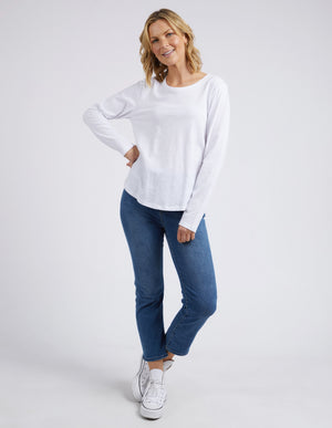Elm Everyday L/S Tee - White