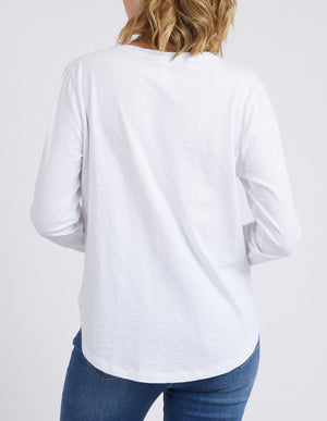 Elm Everyday L/S Tee - White