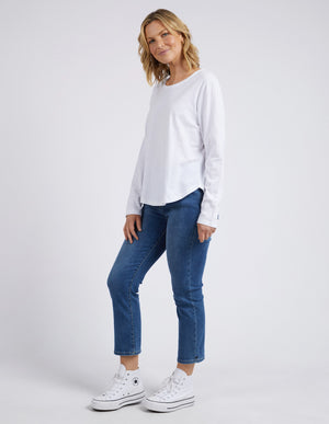 Elm Everyday L/S Tee - White