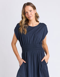 Elm Nelle Midi Dress - Navy