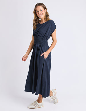 Elm Nelle Midi Dress - Navy