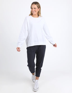 Elm Kinsley LS Sweat - White