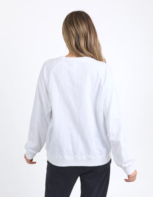 Elm Kinsley LS Sweat - White