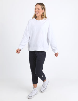 Elm Kinsley LS Sweat - White