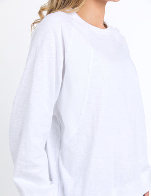 Elm Kinsley LS Sweat - White
