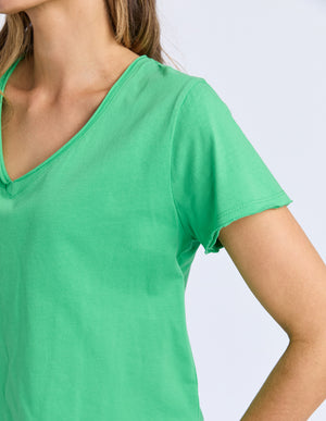 Elm Pima Vee Tee - Spring Green