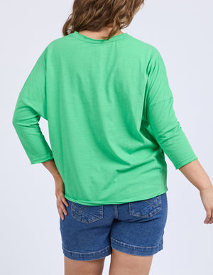 Elm Anya L/S Tee - Spring Green