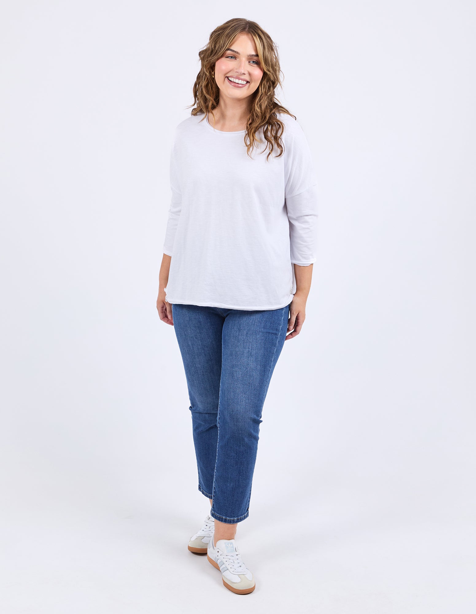 Elm Anya L/S Tee - White