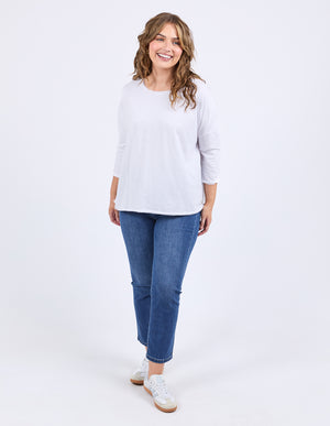 Elm Anya L/S Tee - White