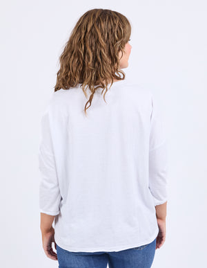 Elm Anya L/S Tee - White