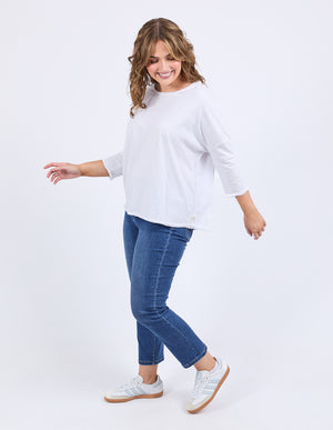 Elm Anya L/S Tee - White