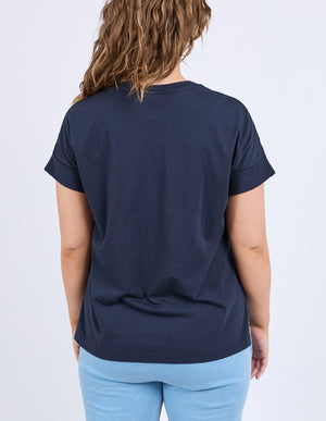 Elm Jesse SS Tee - Navy