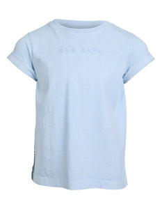 Eve Girl Junior Washed Tee - Light Blue