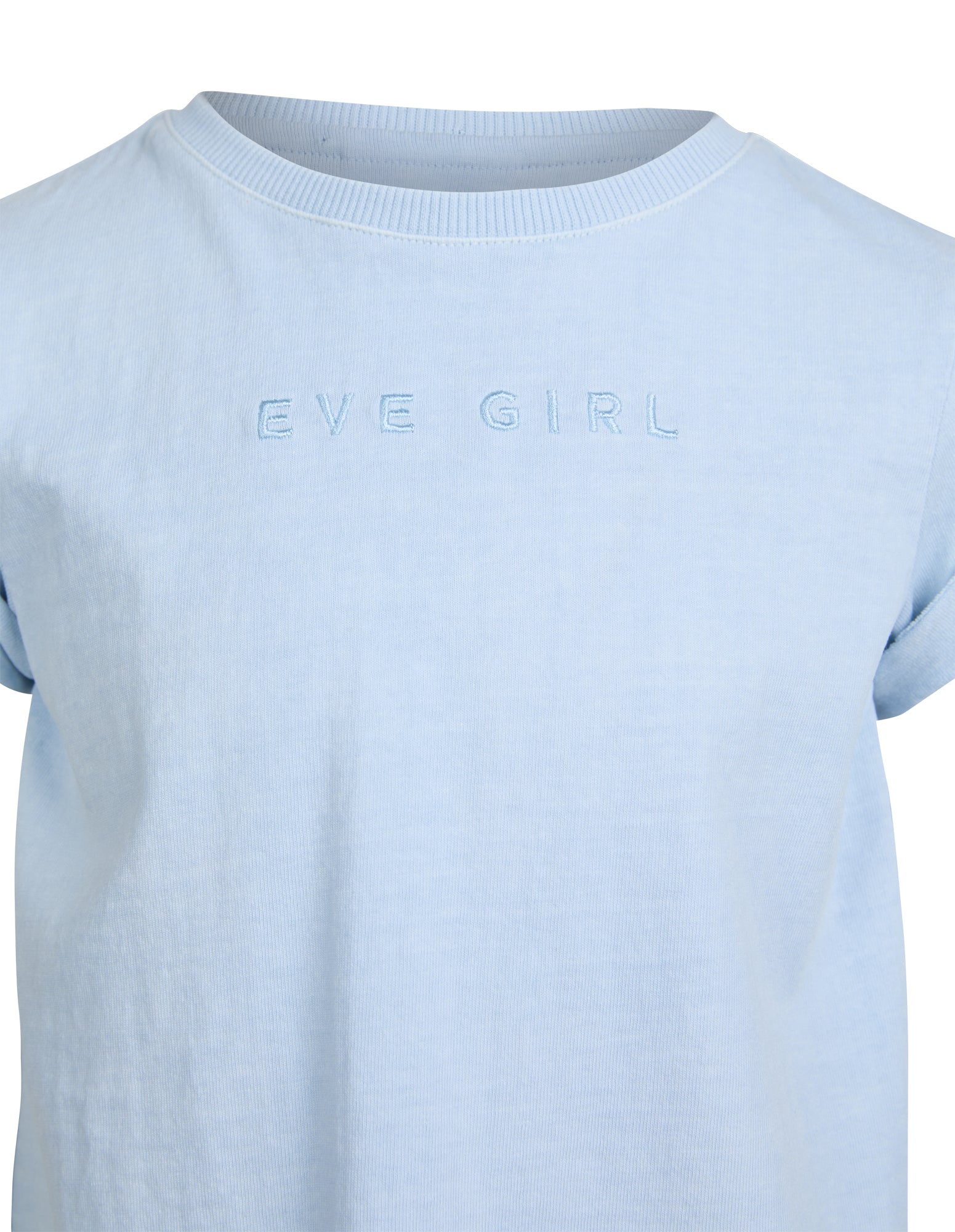 Eve Girl Junior Washed Tee - Light Blue