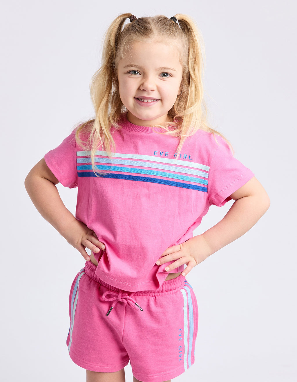 Eve Girl Junior Retro Tee - Pink