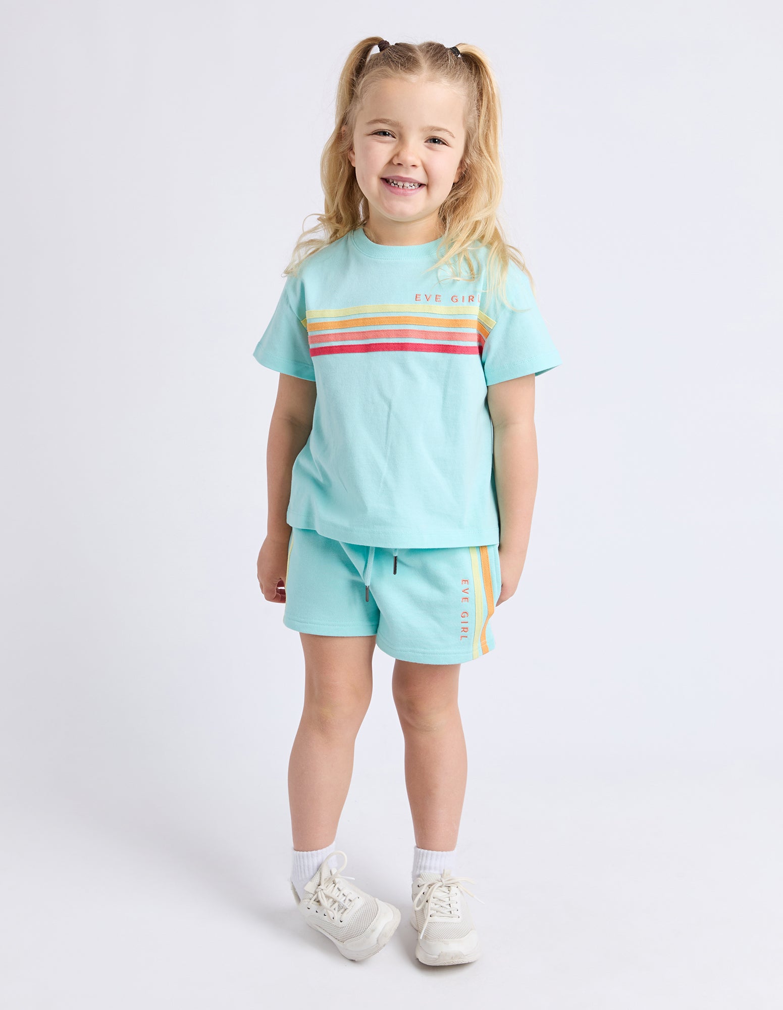 Eve Girl Junior Retro Tee - Light Blue