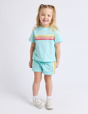 Eve Girl Junior Retro Tee - Light Blue