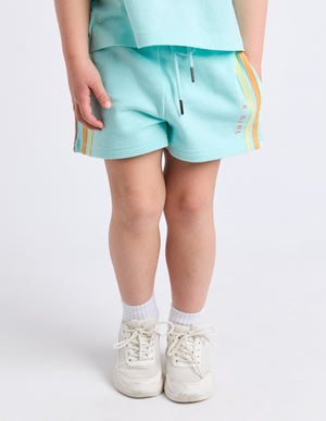 Eve Girl Junior Retro Fleece Short - Light Blue