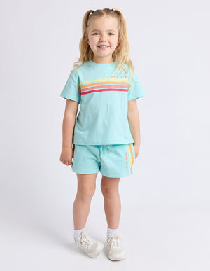 Eve Girl Junior Retro Fleece Short - Light Blue