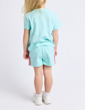 Eve Girl Junior Retro Fleece Short - Light Blue