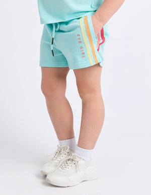 Eve Girl Junior Retro Fleece Short - Light Blue