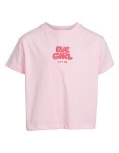 Eve Girl Junior Sports Club Tee - Pale Pink