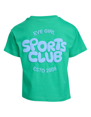 Eve Girl Junior Sports Club Tee - Green