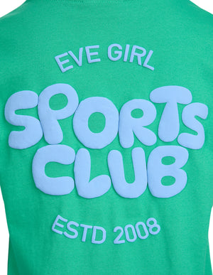 Eve Girl Junior Sports Club Tee - Green