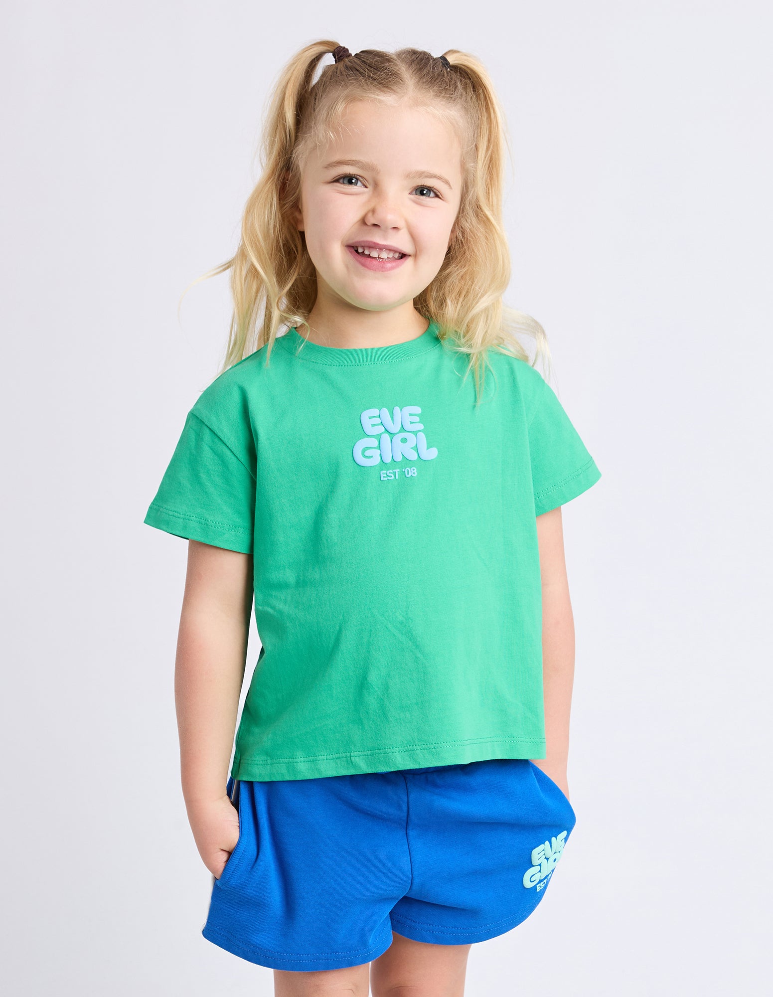 Eve Girl Junior Sports Club Tee - Green