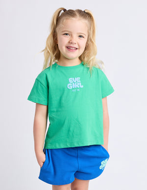 Eve Girl Junior Sports Club Tee - Green