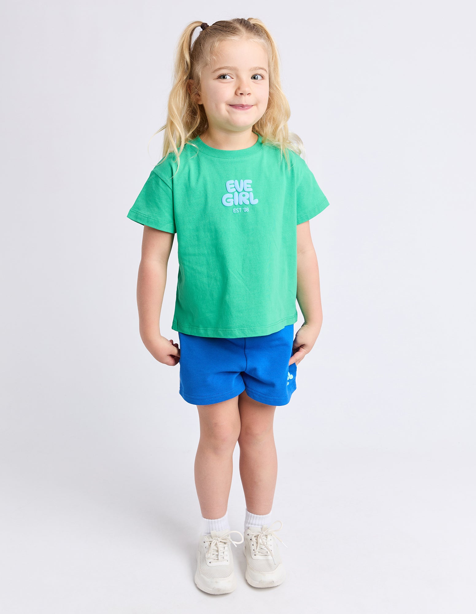 Eve Girl Junior Sports Club Tee - Green