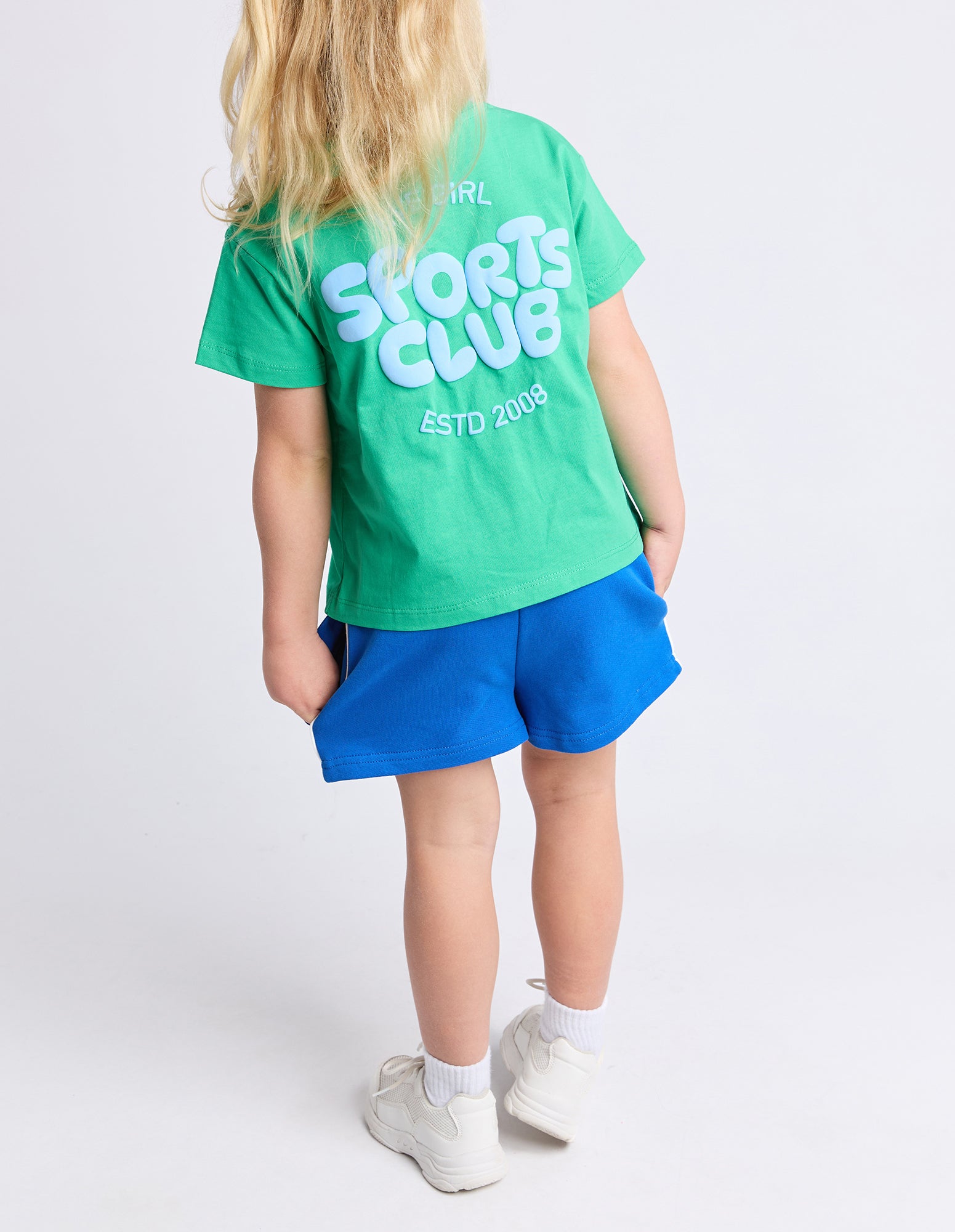 Eve Girl Junior Sports Club Tee - Green