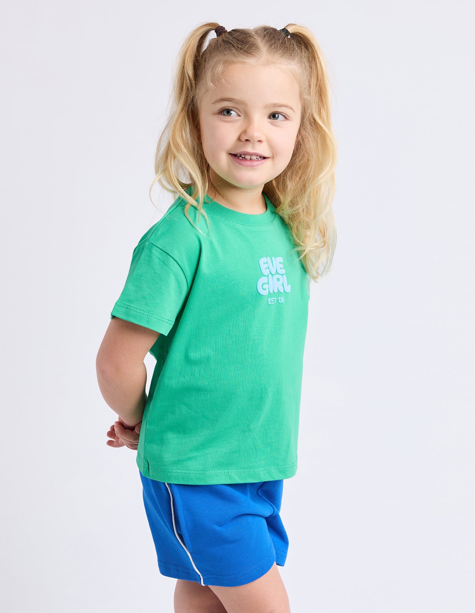 Eve Girl Junior Sports Club Tee - Green