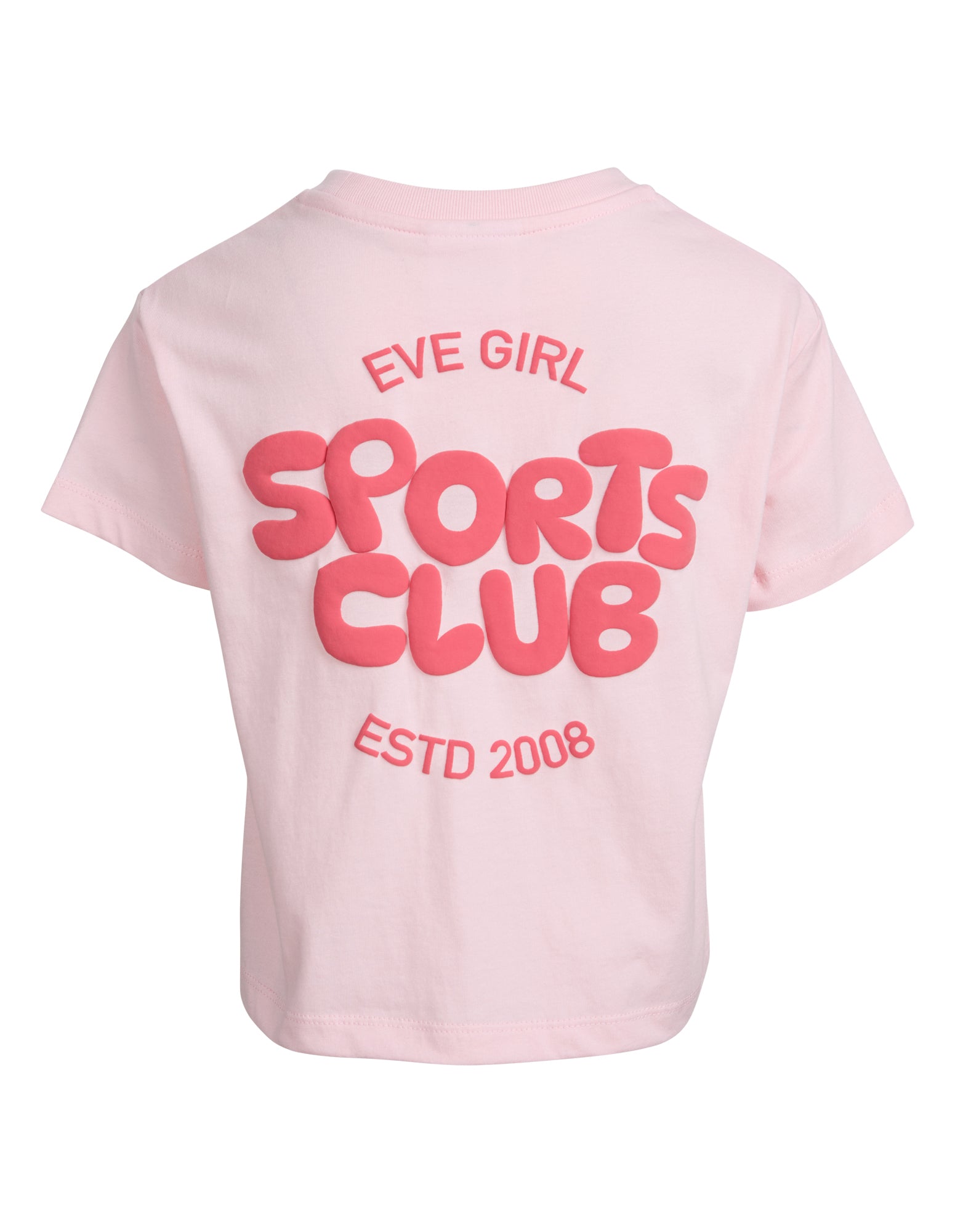 Eve Girl Junior Sports Club Tee - Pale Pink