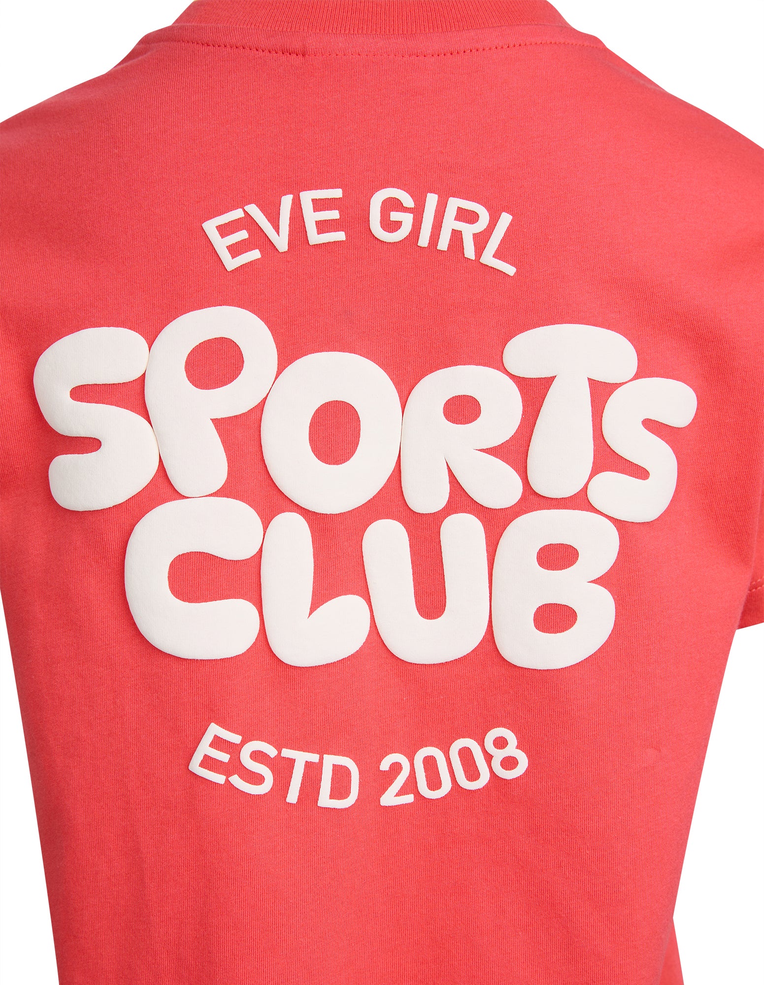 Eve Girl Junior Sports Club Tee - Red