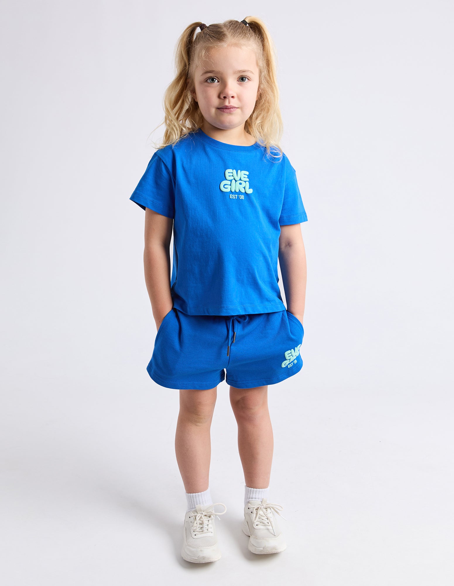 Eve Girl Junior Sports Club Fleece Short - Cobalt