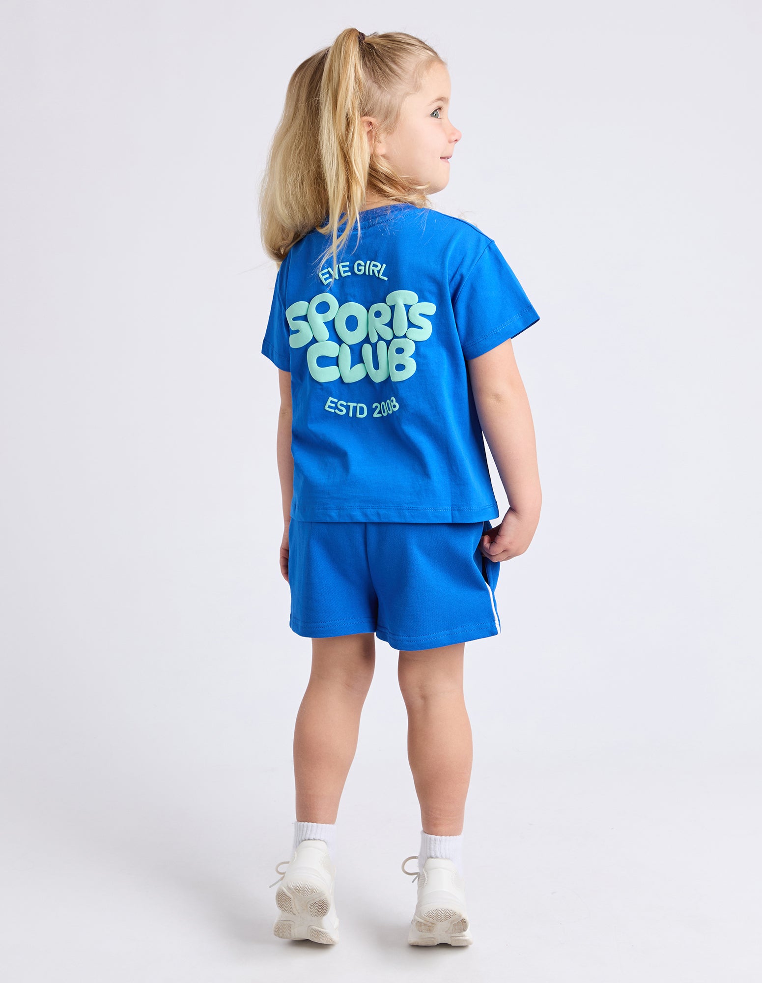 Eve Girl Junior Sports Club Fleece Short - Cobalt
