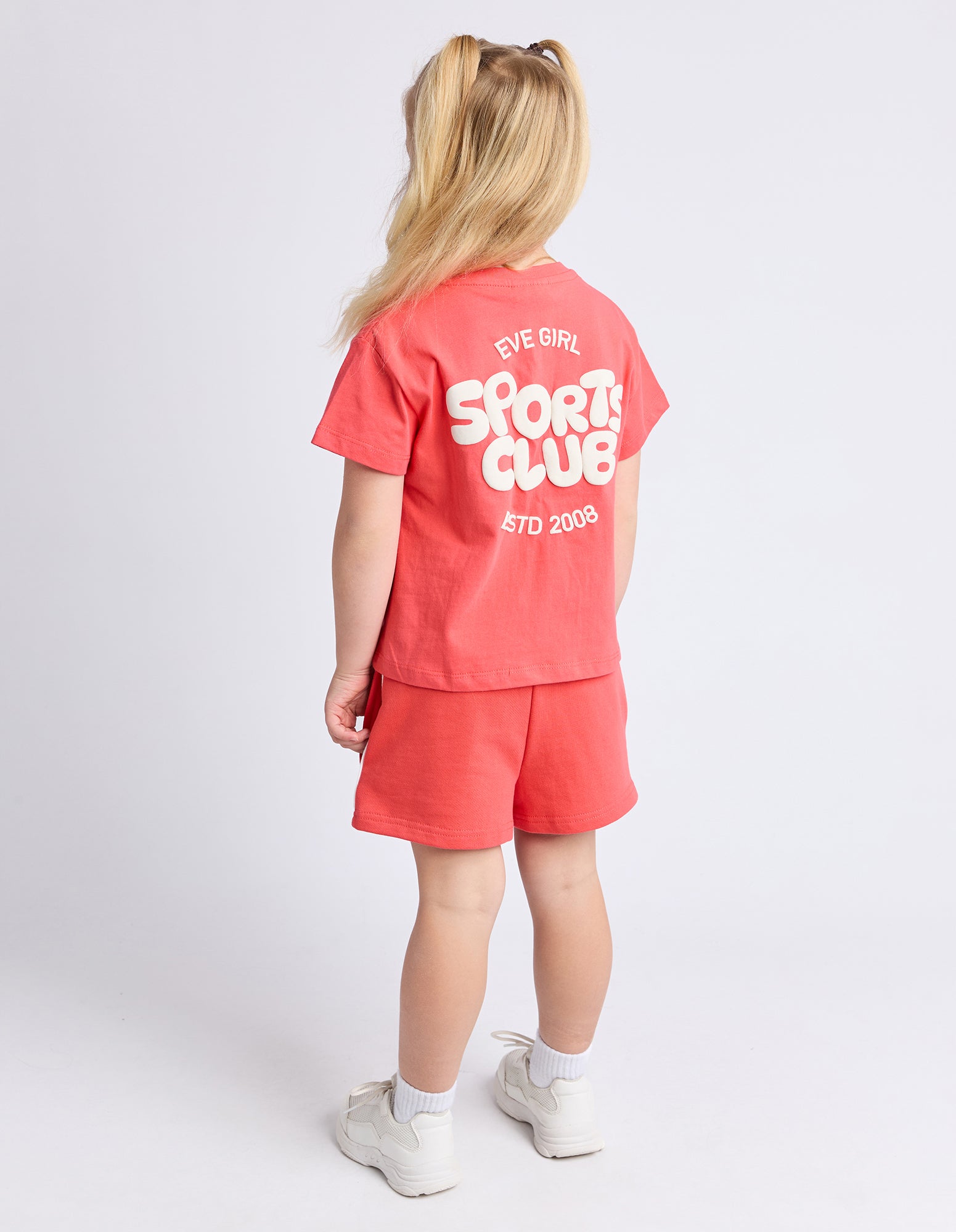 Eve Girl Junior Sports Club Fleece Short - Red