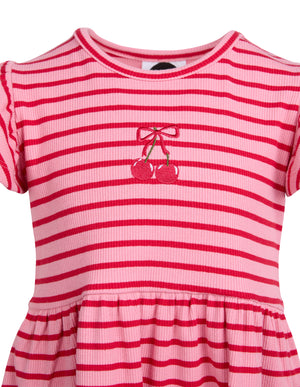 Eve Girl Junior Betty Rib Dress - Pink