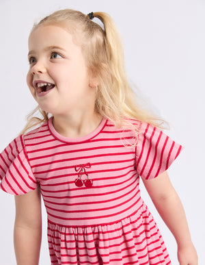 Eve Girl Junior Betty Rib Dress - Pink
