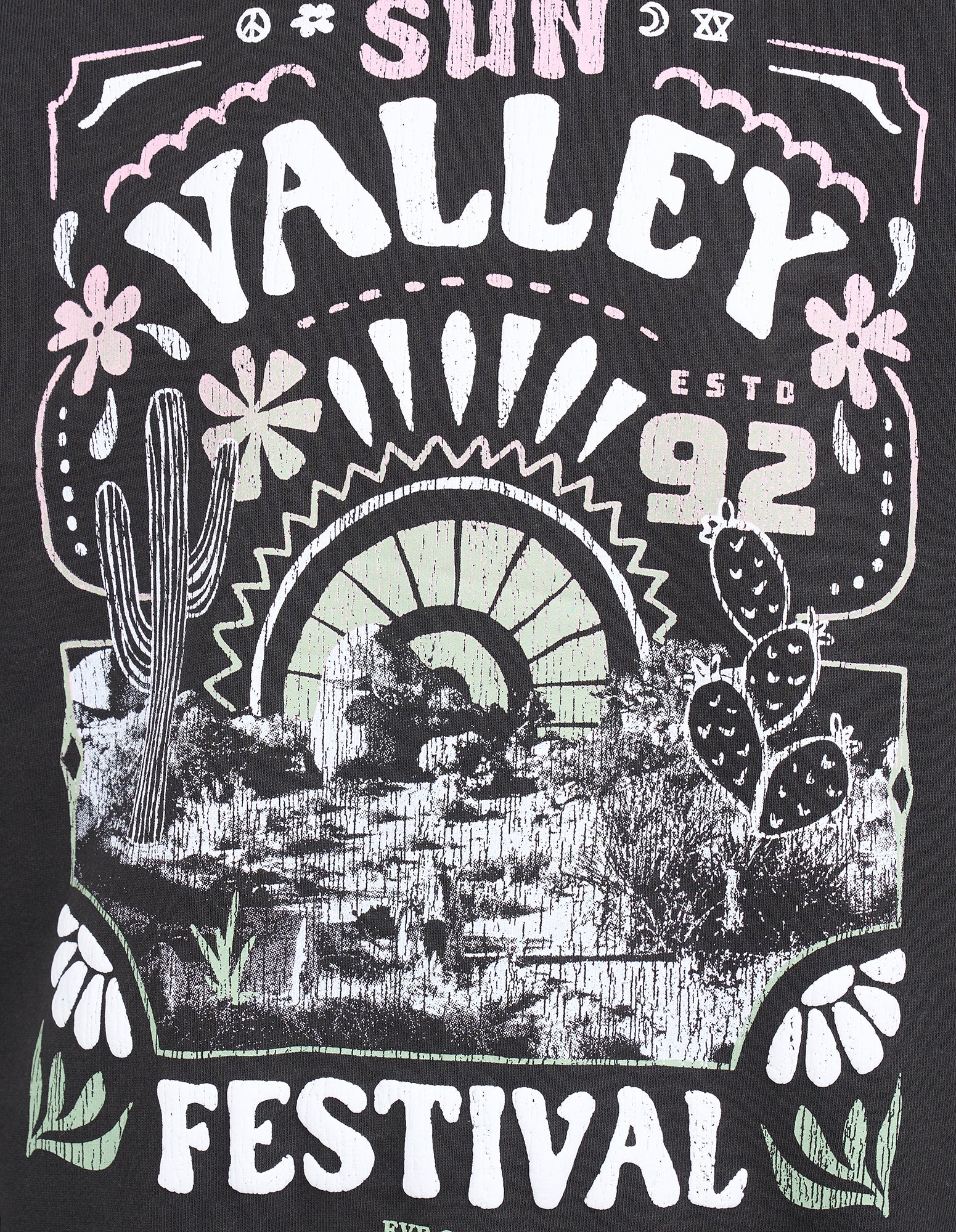 Eve Girl Tween Sun Valley Crew - Washed Black