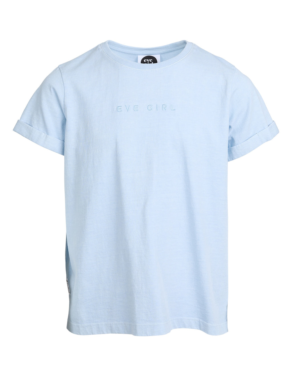 Eve Girl Tween Washed Tee - Light Blue